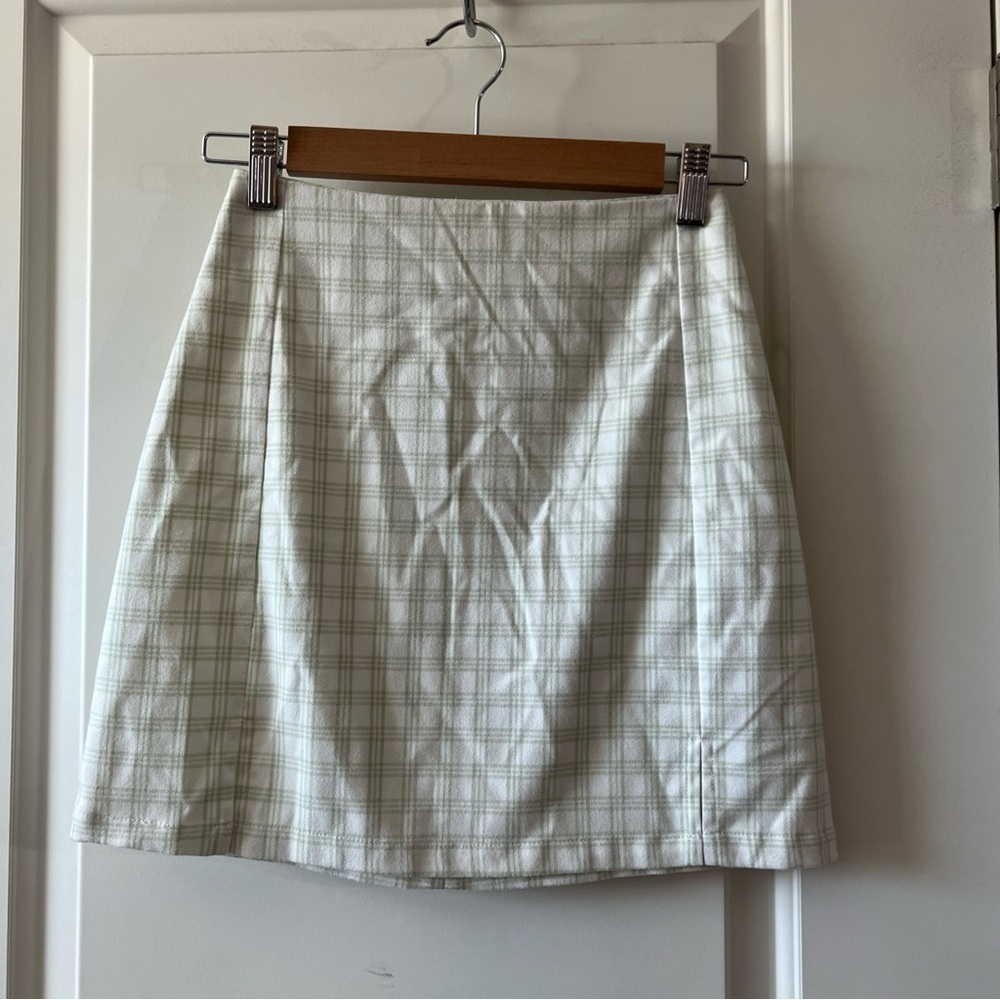 Y2K Brandy Melville Plaid Cara Mini Skirt